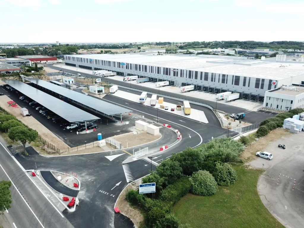 Ombrières solaires Developp'Sun au U Log de Vendargues