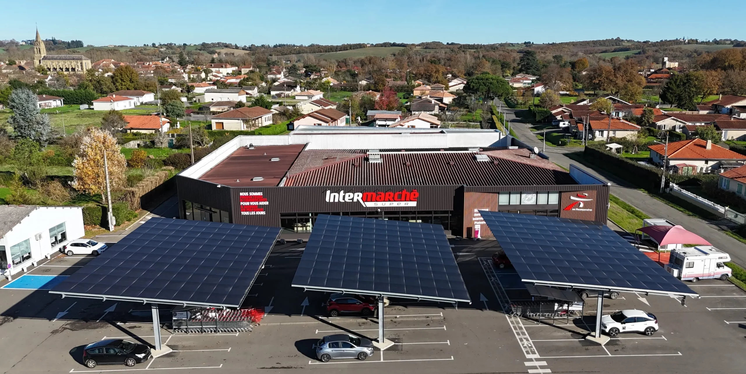 Ombrières solaires Plaisance-du-Gers