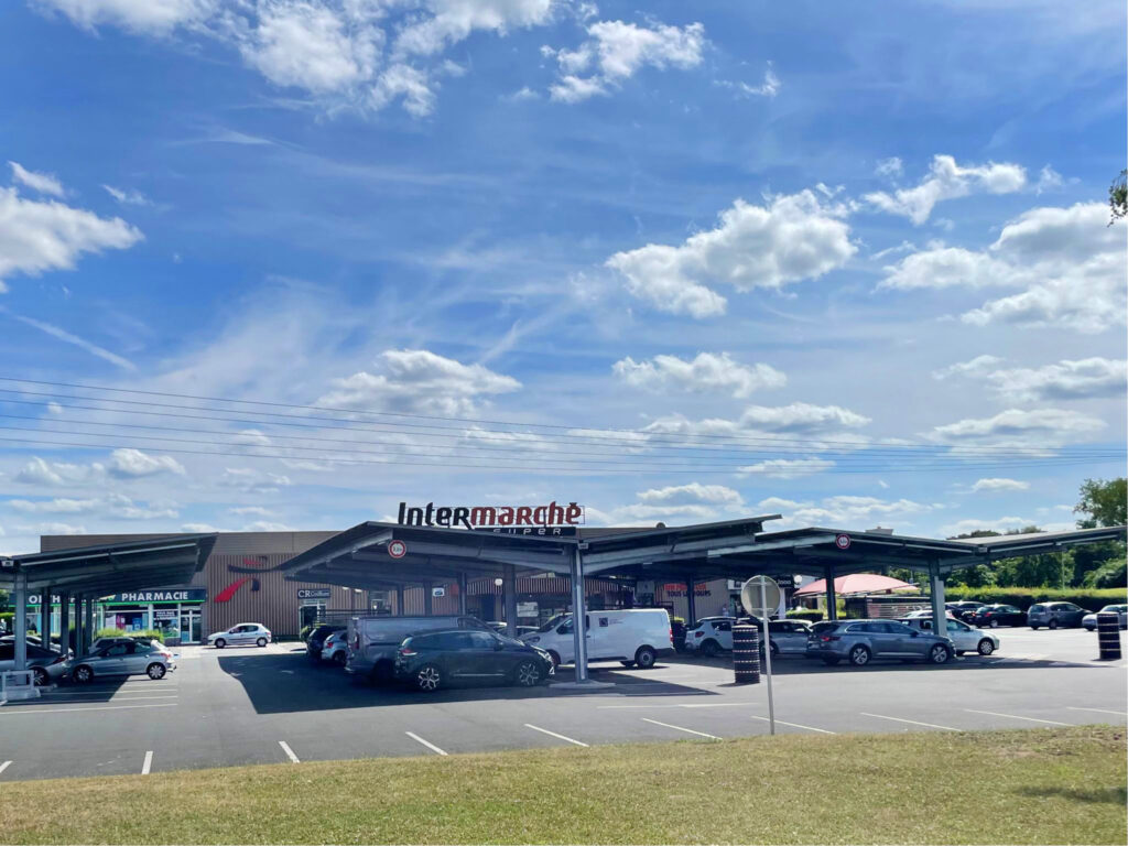 L'intermarché de Saran fait confiance aux ombrières solaires de Developp'Sun