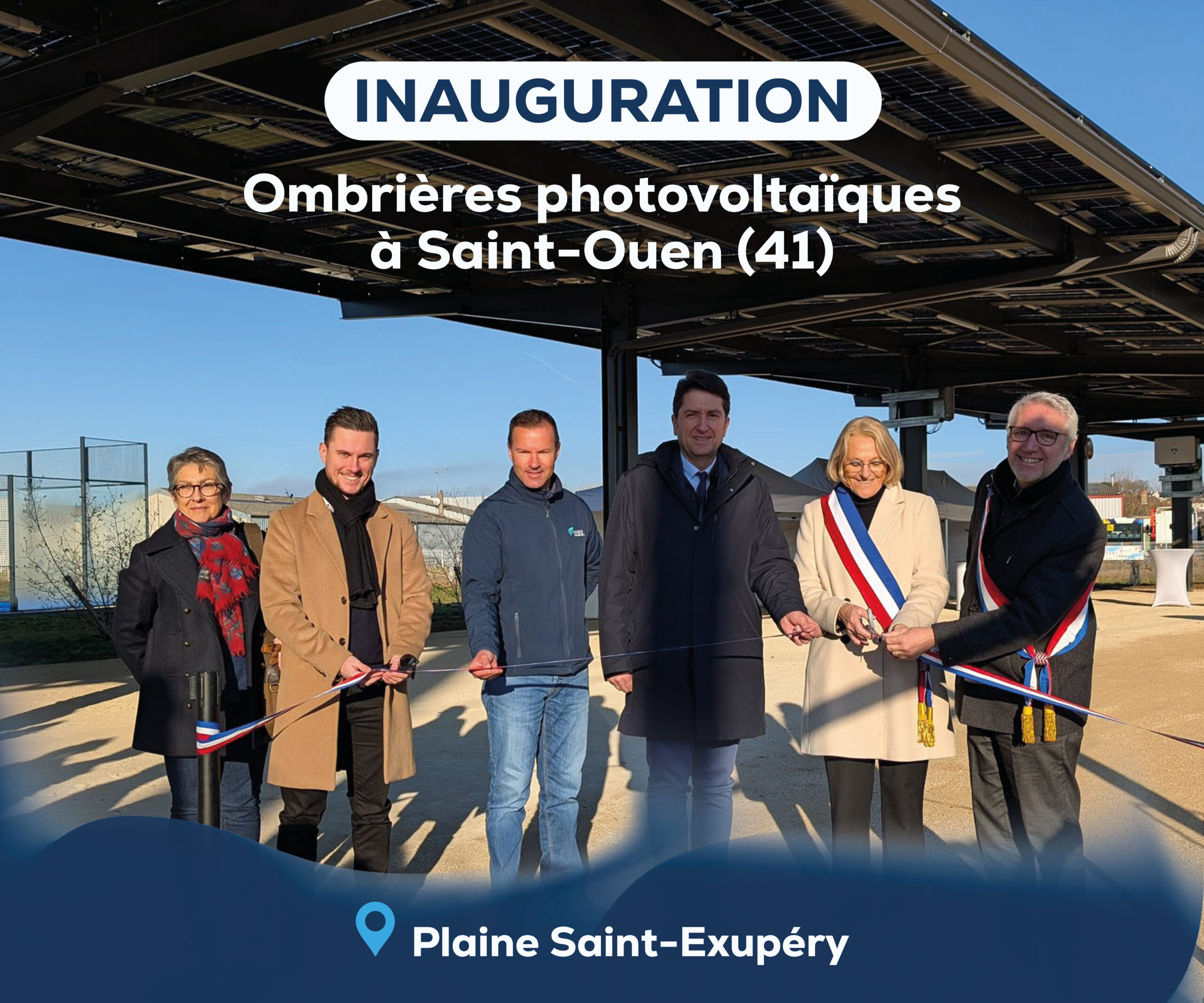 Inauguration des Ombrières Photovoltaïques à Saint-Ouen