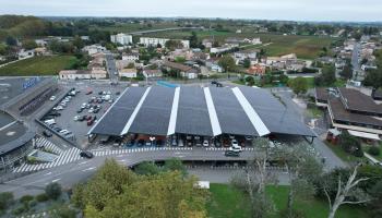 Ombrière de parking Leclerc de Libourne - Réalisation DVS