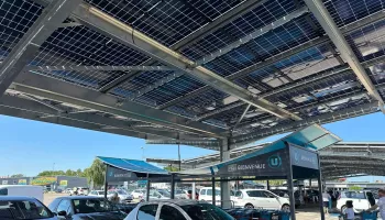 Ombrières solaires Developp'Sun au Super U de Perreux